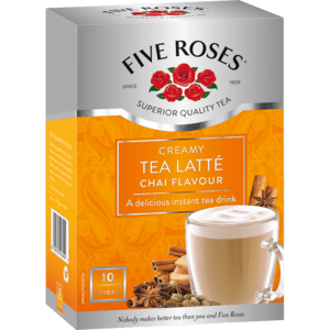 Five Roses Chai Flavoured Instant Tea Latté Sticks 10 Pack - myhoodmarket
