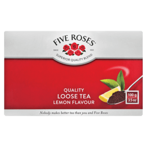 Five Roses Lemon Flavoured Loose Tea 100g - myhoodmarket