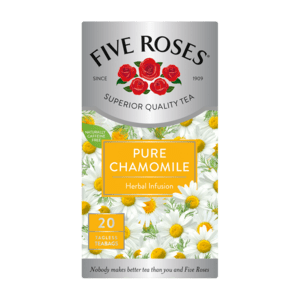 Five Roses Pure Chamomile Tagless Teabags 20 Pack - myhoodmarket