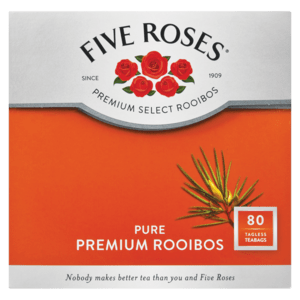 Five Roses Pure Premium Rooibos Teabags 80 Pack - myhoodmarket