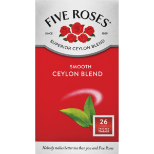 Five Roses Smooth Ceylon Blend Teabags 26 Pack - myhoodmarket