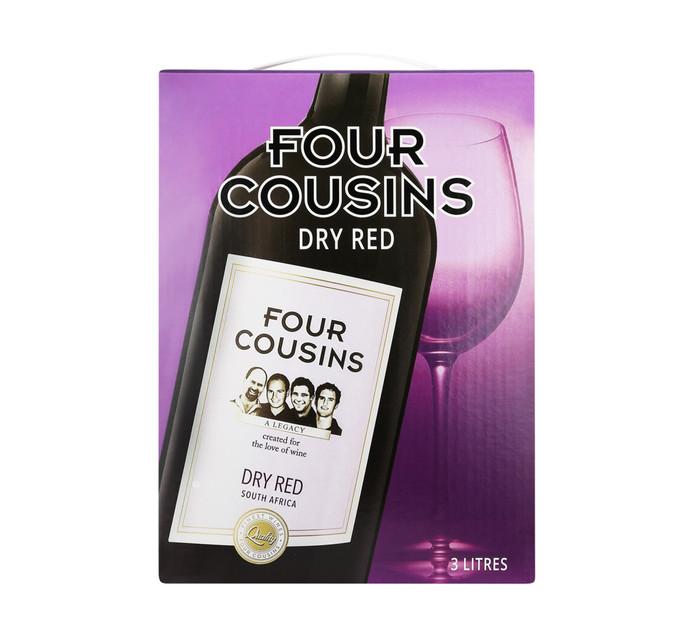 Four Cousins Dry Red (1 x 3L) - Hoodmarket