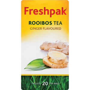 Freshpak Ginger Flavoured Rooibos Teabags 20 Pack - myhoodmarket