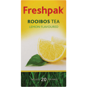 Freshpak Lemon Flavoured Rooibos Teabags 20 Pack - myhoodmarket