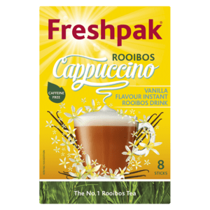 Freshpak Rooibos Cappuccino Vanilla Flavoured Instant Rooibos Drink Sticks 8 x 20g - myhoodmarket