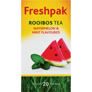 Freshpak Watermelon & Mint Flavoured Rooibos Teabags 20 Pack - myhoodmarket