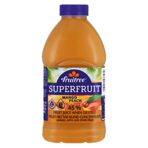 Fruitree Superfruit Mango & Peach Concentrated Nectar Blend 1L