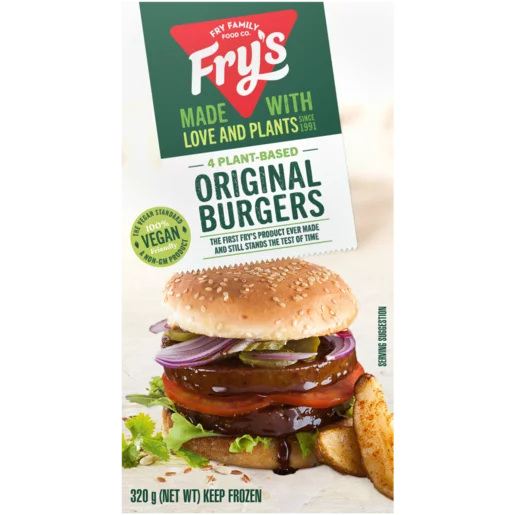 Fry's Frozen Original Meat Free Burgers 320g