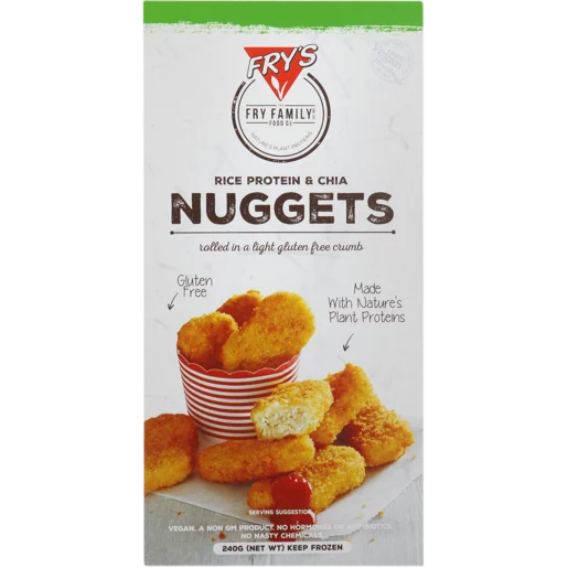 Fry's Plant-Based Rice Protein & Chia Nuggets 240g