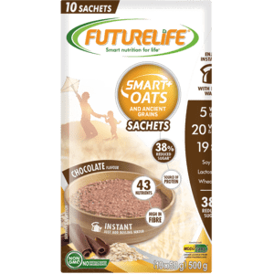 Futurelife Chocolate Flavoured Instant Oats Sachets 10 x 50g - myhoodmarket