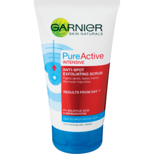 Garnier Pure Active Intensive Anti-Spot Exfoliating Facial Scrub 150ml - myhoodmarket