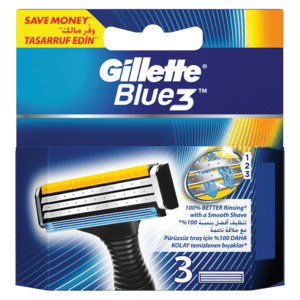 Gillette Blue 3 Blades 3 Pack - myhoodmarket