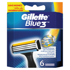Gillette Blue 3 Blades 6 Pack - myhoodmarket