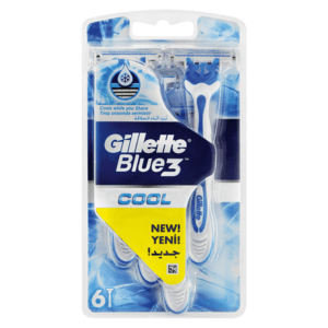 Gillette Blue 3 Cool Disposable Razor 6 Pack - myhoodmarket