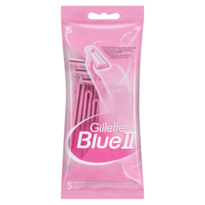 Gillette Blue II Womens Disposable Razor 5 Pack - myhoodmarket