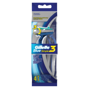 Gillette Blue Simple 3 Disposable Razor 4 Pack