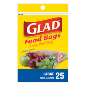 Glad Food Bags 25 Pack
