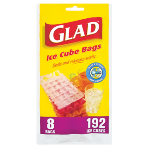 Glad Ice Cube Bags 8 Pack