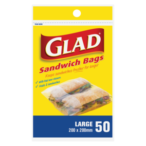 Glad Large Sandwich Bags 50 Pack