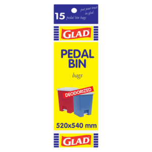 Glad Pedal Bin Bags 15 Pack