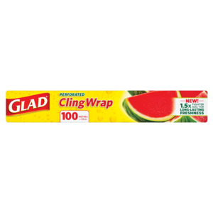 Glad Perforated Plastic Wrap Roll 100m