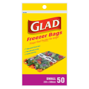 Glad Small Freezer Bags 50 Pack