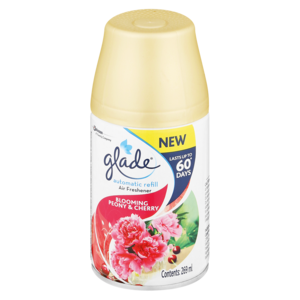 Glade Blooming Peony & Cherry Scented Automatic Air Freshener Refill 269ml