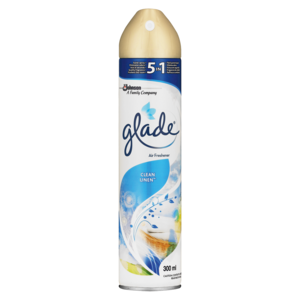 Glade Clean Linen Aerosol Air Freshener 300ml