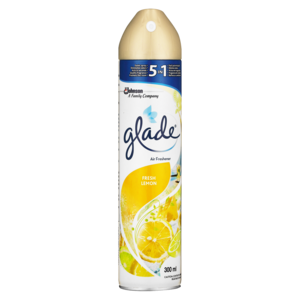 Glade Fresh Lemon Aerosol Air Freshener 300ml
