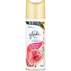 Glade Secrets Blooming Peony & Cherry Aerosol Air Freshener 180ml
