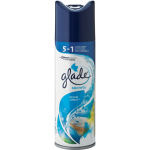 Glade Secrets Clean Linen Aerosol Air Freshener 180ml