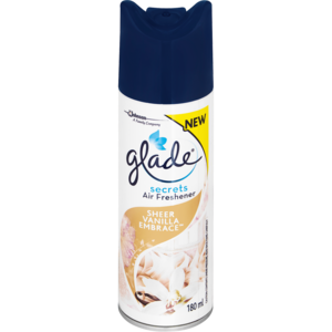 Glade Secrets Sheer Vanilla Embrace Aerosol Air Freshener 180ml