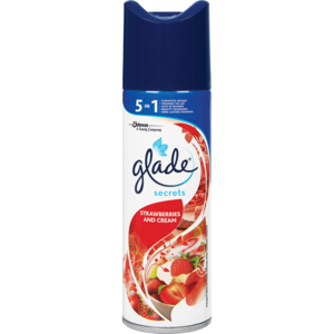 Glade Secrets Strawberries & Cream Aerosol Air Freshener 180ml