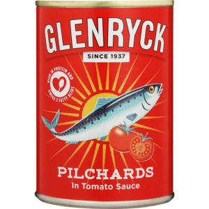 Glenryck Pilchards In Tomato Sauce Can 400g