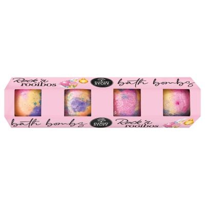 Good Stuff Rock N Rooibos 4 Piece Bath Bombs Giftset