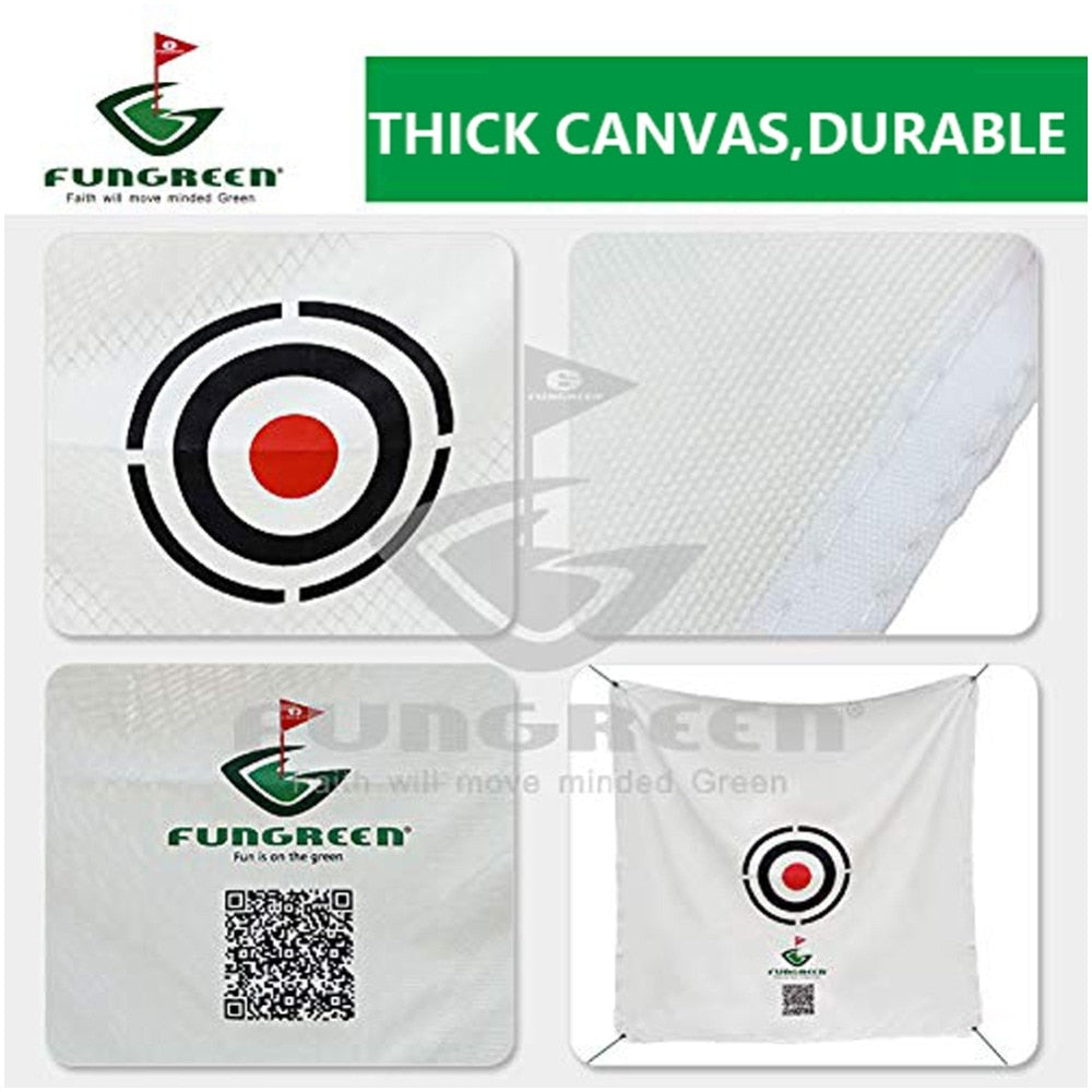 FUNGREEN 1.5x1.5M Golf Hitting Target Cloth For Golf Practice Quality Indoor Training Outdoor Court Hitting Cloth Golf Accessory
