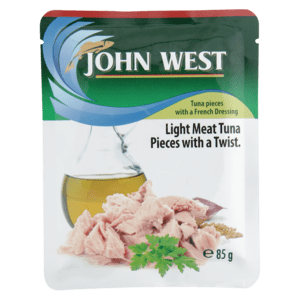 John West Light Meat Tuna Pieces In French Dressing Pouch 85g - myhoodmarket