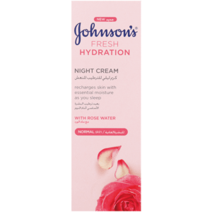 Johnson's Fresh Hydration Night Cream With Rose Water 50ml - myhoodmarket