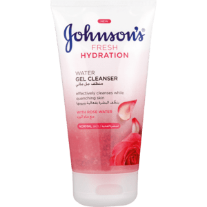 Johnson's Fresh Hydration Water Gel Cleanser With Rose Water 150ml - myhoodmarket