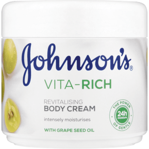 Johnson's Vita-Rich Grape Seed Oil Body Cream 350ml - myhoodmarket