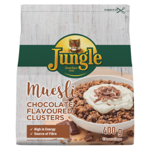 Jungle Chocolate Flavoured Clusters Muesli 400g