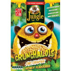 Jungle Crunchalots Honey Flavoured Oat Crispies Cereal 375g - myhoodmarket