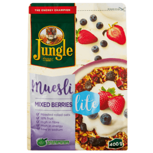 Jungle Lite Mixed Berries Muesli 400g - myhoodmarket