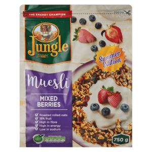 Jungle Mixed Berries Muesli 750g - myhoodmarket