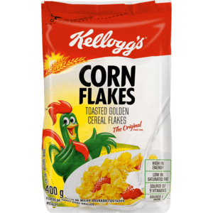 Kellogg's Corn Flakes Toasted Golden Cereal Flakes 400g - myhoodmarket