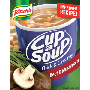 Knorr Cup-A-Soup Creamy Beef & Mushroom Soup 3 Pack - myhoodmarket