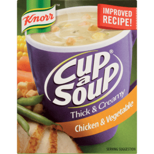 Knorr Cup-A-Soup Creamy Chicken & Vegetable Soup 3 Pack - myhoodmarket