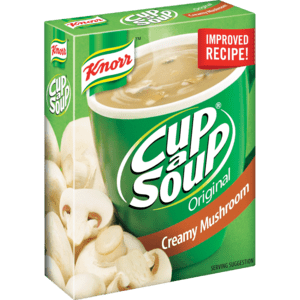 Knorr Cup-A-Soup Creamy Mushroom Soup 4 Pack - myhoodmarket