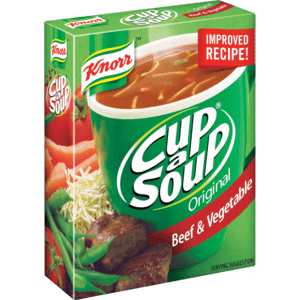 Knorr Cup-A-Soup Original Beef & Vegetable 4 Pack - myhoodmarket