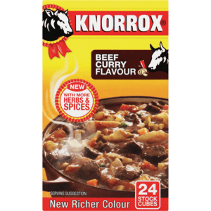 Knorrox Beef Curry Flavoured Stock Cubes 24 Pack - myhoodmarket